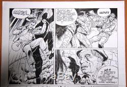 Greg Blanc-dumont Original Plate # 29 From Colby Tome 1 (dargaud 1991)