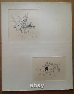 Henry Morin Cervantes Don Quixote 4 Drawing Ink Pencil 1905 Original Plank