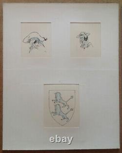 Henry Morin Cervantes Don Quixote 5 Pencil Drawing Ink 1905 Original Planche