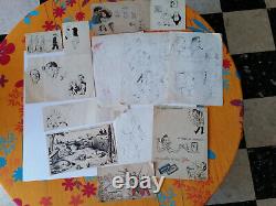 Huge lot of original boards Sketchbook drawings BILD BILDERLING Artima