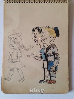 Huge lot of original boards Sketchbook drawings BILD BILDERLING Artima