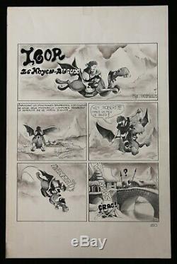 Igor Middle Ageux Original Signed Drawing Board Tatopoulos Comics
