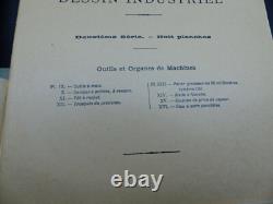 Industrial Drawing Course, 3 volumes + plates, Dupuis, 1916
