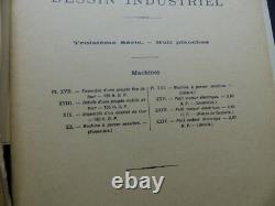 Industrial Drawing Course, 3 volumes + plates, Dupuis, 1916