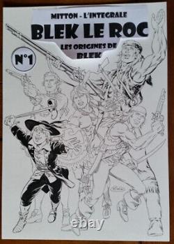 Jean Yves Mitton original drawing cover Kiwi 278 Blek le Roc Ed LUG