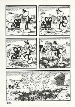 Jim Woodring Frank, The Congress Of The Animals Original Art Original Art