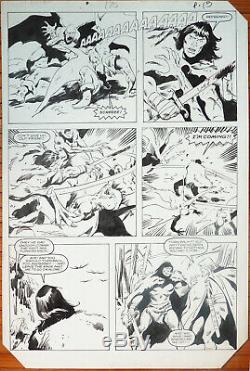 John Buscema Original Sheet Of Conan The Barbarian Marvel 1984