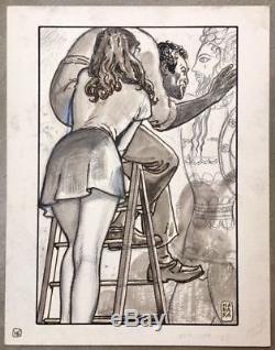 L'uccello Del Sole Pl 16 Signed Manara Original Board + 2x Book Eo S & N Seri