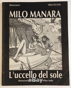 L'uccello Del Sole Pl 16 Signed Manara Original Board + 2x Book Eo S & N Seri