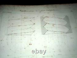 LARGE ATLAS SELECTION OF MACHINE DRAWING MODELS 1820-30 Signed MECHANICAL PLATES