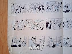 Large original board signed by Paul d'Espagnat