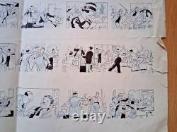 Large original board signed by Paul d'Espagnat