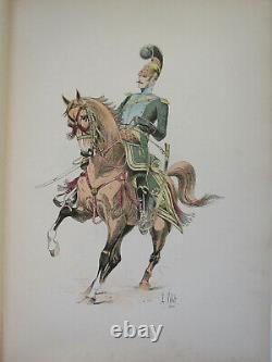 Le Chic A Cheval L Vallet 1891 Officier Des Chevau Léger Lancier Planche 33 X 25