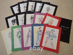 Lot 15 Original Fashion Drawing Boards Autumn/winter Pascale Kechichian