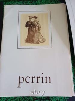 Lot 5 posters Perrin costume plates period gloves haute couture dress 4030