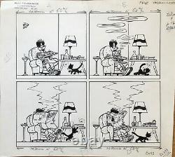 Michel Houdelinckx Drawing Original Plank Bd Ink MIC Delinx