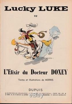 Morris The Elixir Of Dr. Doxey, Dedication, Original Drawing, Original Edition
