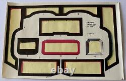 Mr. A. S. K. Kenner Wildcat Empty Sticker Board (original 1987)