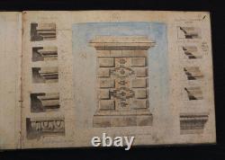 Neoclassical Architecture 10 Watercolor Plates by Tayssier Session 1906-1907