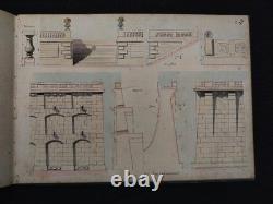 Neoclassical Architecture 10 Watercolor Plates by Tayssier Session 1906-1907