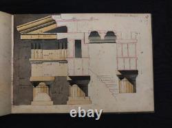 Neoclassical Architecture 10 Watercolor Plates by Tayssier Session 1906-1907