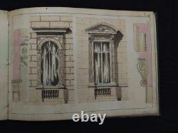 Neoclassical Architecture 10 Watercolor Plates by Tayssier Session 1906-1907