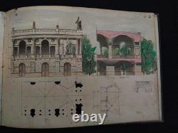 Neoclassical Architecture 10 Watercolor Plates by Tayssier Session 1906-1907