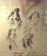 Nude Woman Original Drawing Ink By Fabien Fabiano (1883-1962)