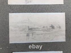 Old Drawings, Animated Landscapes, Three Drawings on the Same Plate, 19th Century