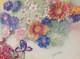 Old Sheet Of Original Drawings, Botanical Flower Studies, Signed (13)