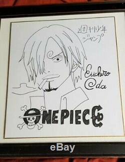 One Piece Signed Original Oiichiro Oda Drawing Autograph