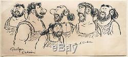 Onkr Original Drawing Tenas For The Journal De Mickey 1965 Original Board