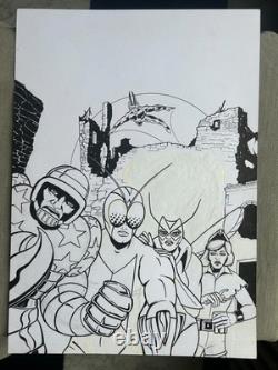 Organic Comics 2 Original Pages Mikros Photonik 30 x 42 cm Perfect Condition