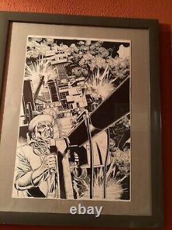 Original Board DC Comics Ww2 Pearl Harbor Gary Erskine Militaria Drawing