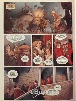 Original Board Drawing Bd Theo Caneschi. The Terrible Pope. Volume 2 Plate 14