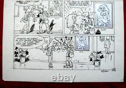 Original Board Of DI Sano Album Original Drawing Bd Spirou Tintinfleurus
