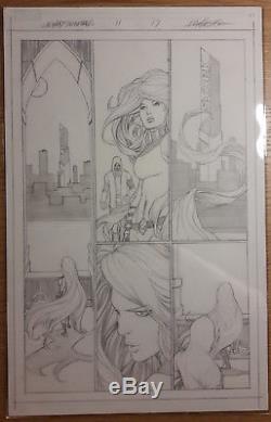 Original Comic Art Uncanny Inhumans C. Pacheco Comic Art Marvel Medusa