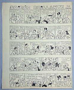 Original Comic Board Plan Bright Evening / Paul D'espagnat / S-pania / I-beric