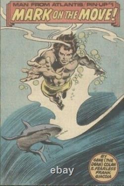 Original Comic Board Stat Colors Man From Atlantis #1. 1978 Gene Colan