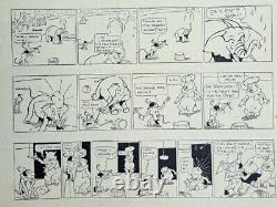 Original Comic Strip Board Pig, Pong And Jumbo / Paul D'espagnat / S-pania / I-beric