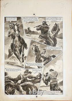 Original Comic Strip He Passo Degli Avvoltoi De Bozzi Western Published In 1952