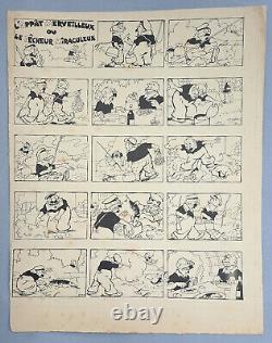 Original Comic Strip Plank The Wonderful Apartment / Paul D'Espagnat / S-pania / I-beric