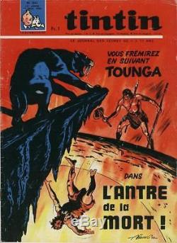 Original Cover Journal Tintin 1966 Tounga