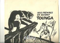 Original Cover Journal Tintin 1966 Tounga