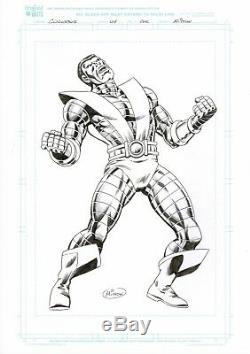 Original Drawing A3- Colossus Jean Yves Mitton Original Watts Inked Marvel X-men