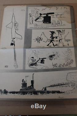 Original Drawing And Collage Of Sempé + Publication Review