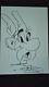 Original Drawing Autographed On Sheet Asterix By Uderzo