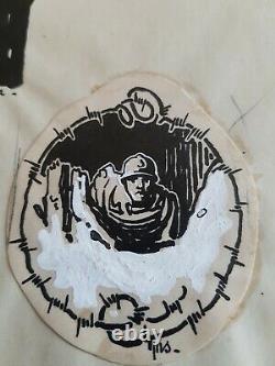 Original Drawing Bd Board Signed Ww1