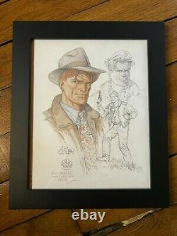 Original Drawing Bd Color White-dumont Colby Blueberry Signed