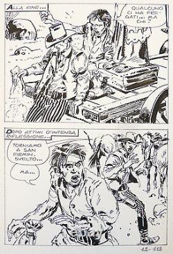 Original Drawing Board By Victor De La Fuente For Mortimer Western 1974